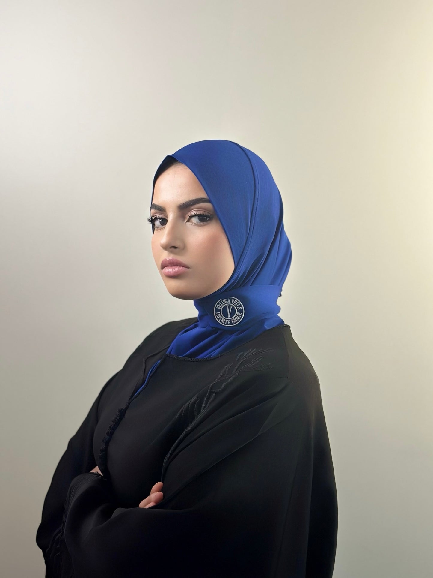 Instant Hijab | Royal Blue Dunes