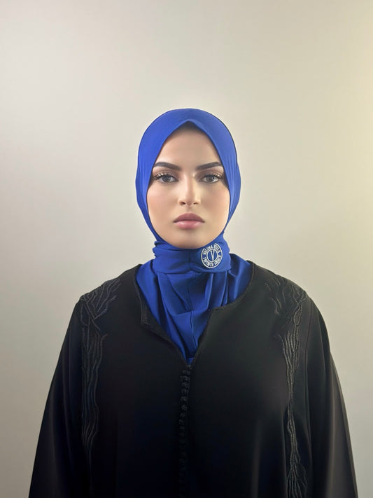 Instant Hijab | Royal Blue Dunes