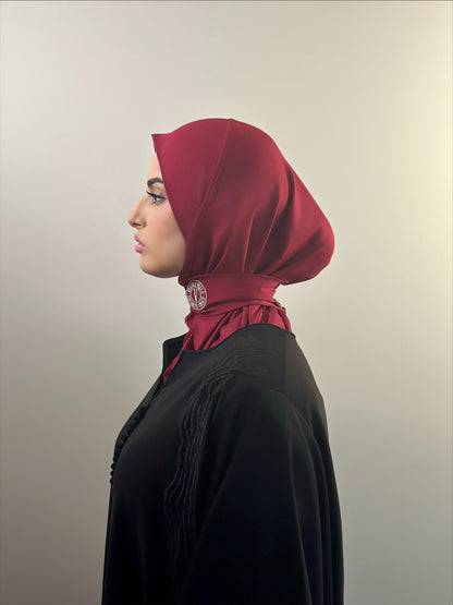 Instant Hijab | Desert Rose Burgundy